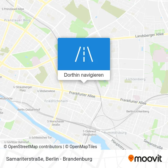 Samariterstraße Karte