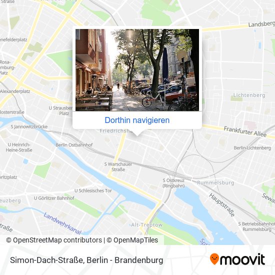 Simon-Dach-Straße Karte