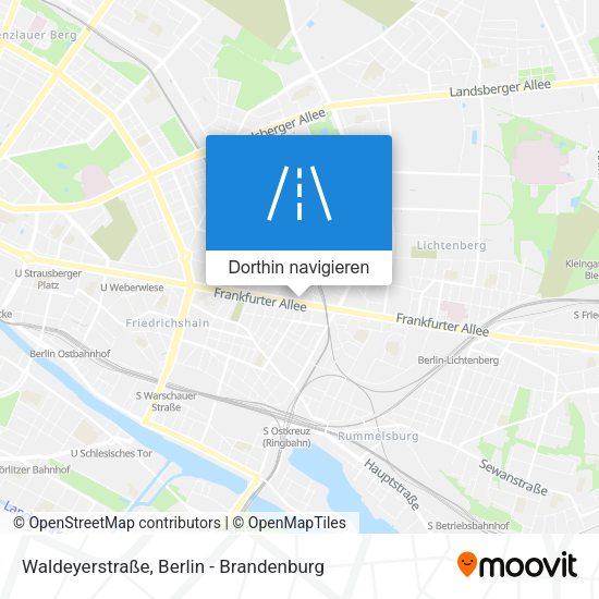 Waldeyerstraße Karte