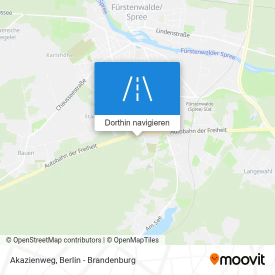 Akazienweg Karte
