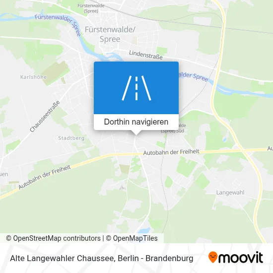 Alte Langewahler Chaussee Karte