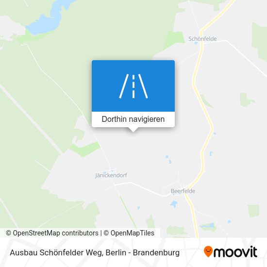 Ausbau Schönfelder Weg Karte