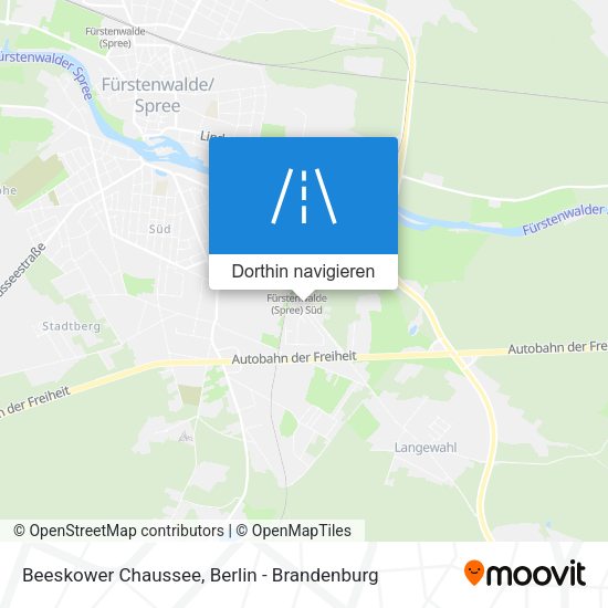 Beeskower Chaussee Karte