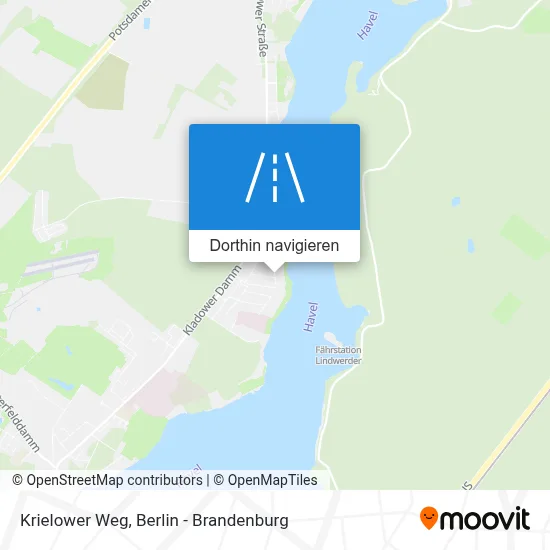 Krielower Weg Karte