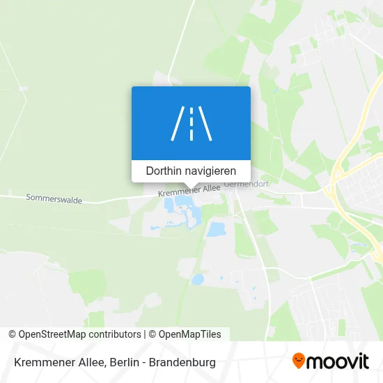 Kremmener Allee Karte
