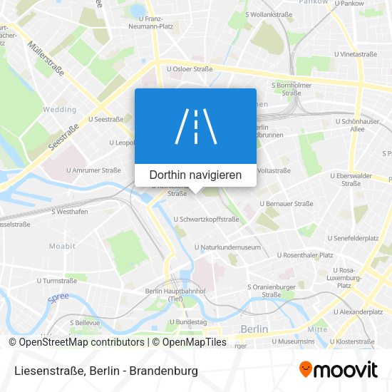 Liesenstraße Karte