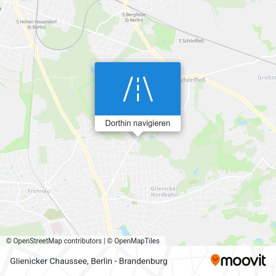 Glienicker Chaussee Karte
