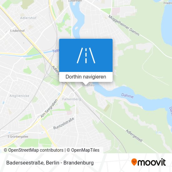 Baderseestraße Karte