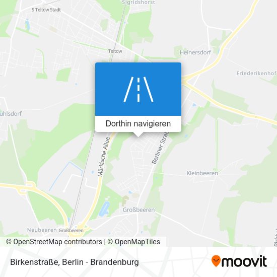 Birkenstraße Karte