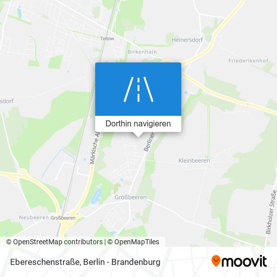 Ebereschenstraße Karte