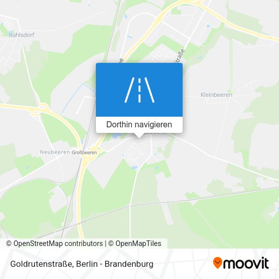 Goldrutenstraße Karte