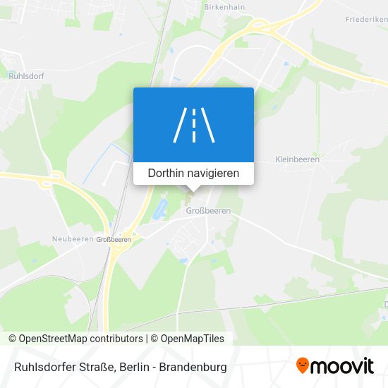 Ruhlsdorfer Straße Karte