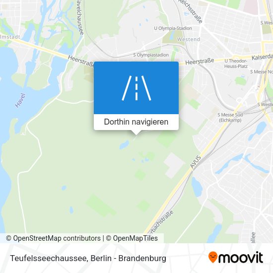 Teufelsseechaussee Karte