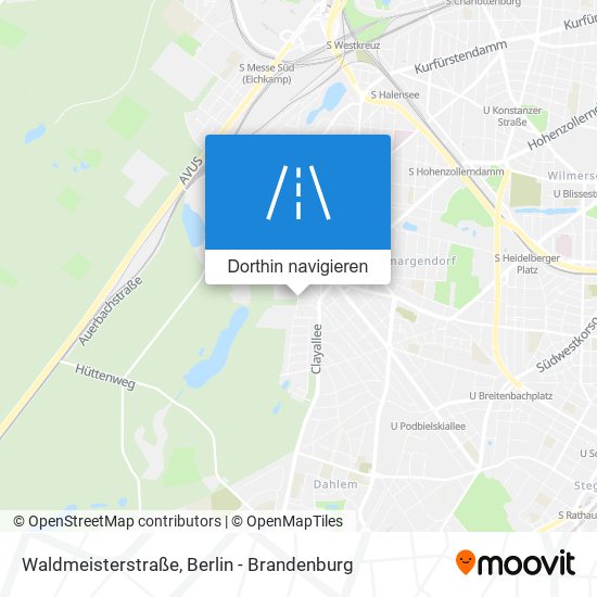 Waldmeisterstraße Karte