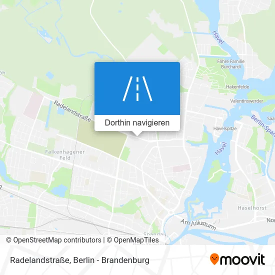 Radelandstraße Karte