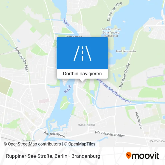 Ruppiner-See-Straße Karte