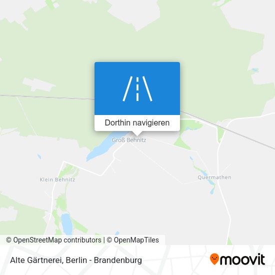 Alte Gärtnerei Karte