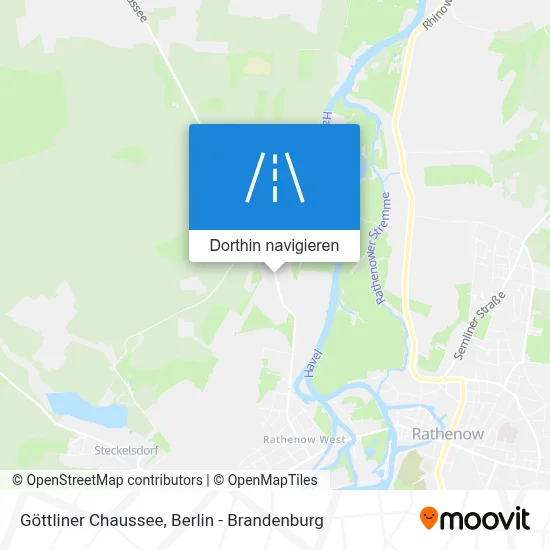 Göttliner Chaussee Karte