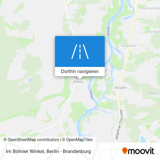 Im Böhner Winkel Karte