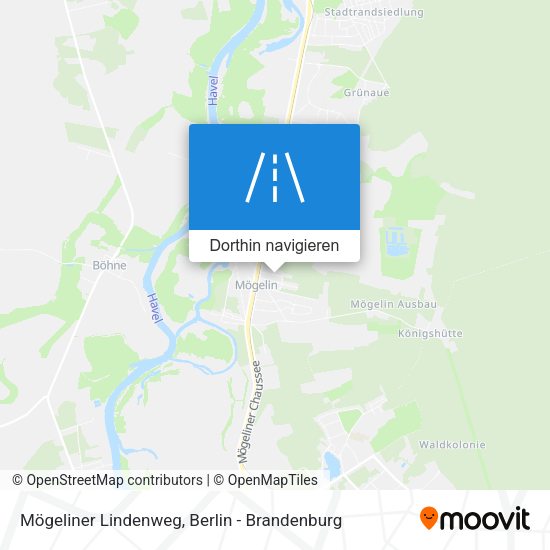 Mögeliner Lindenweg Karte