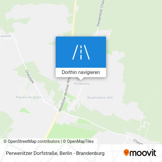 Perwenitzer Dorfstraße Karte