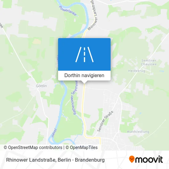 Rhinower Landstraße Karte
