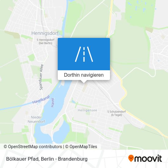 Bölkauer Pfad Karte