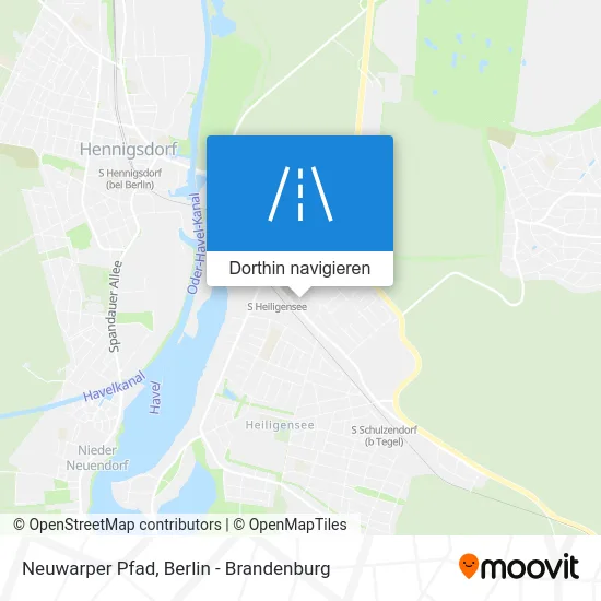 Neuwarper Pfad Karte