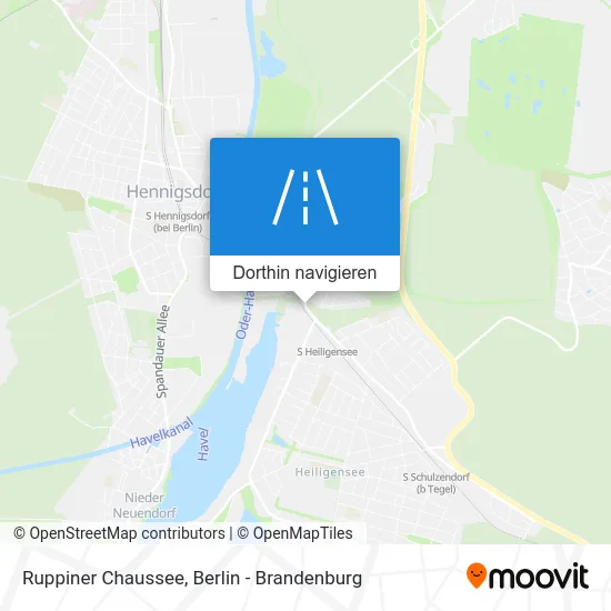 Ruppiner Chaussee Karte