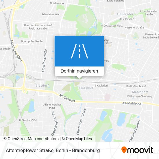 Altentreptower Straße Karte
