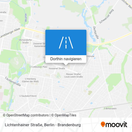 Lichtenhainer Straße Karte
