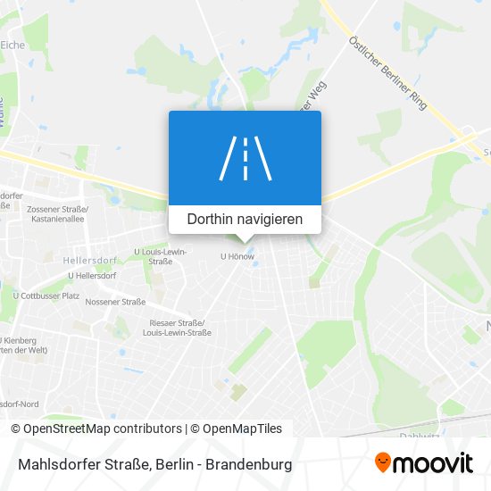 Mahlsdorfer Straße Karte