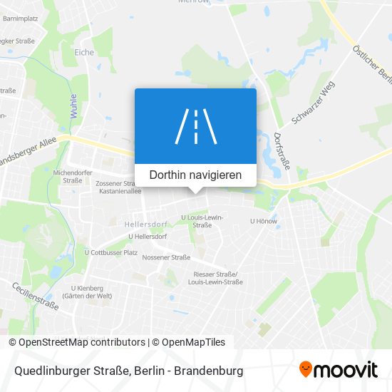 Quedlinburger Straße Karte
