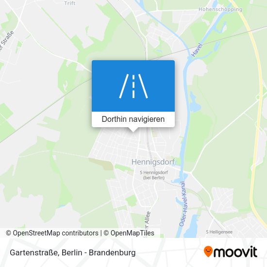 Gartenstraße Karte