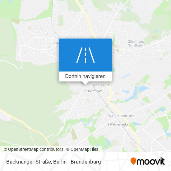 Backnanger Straße Karte