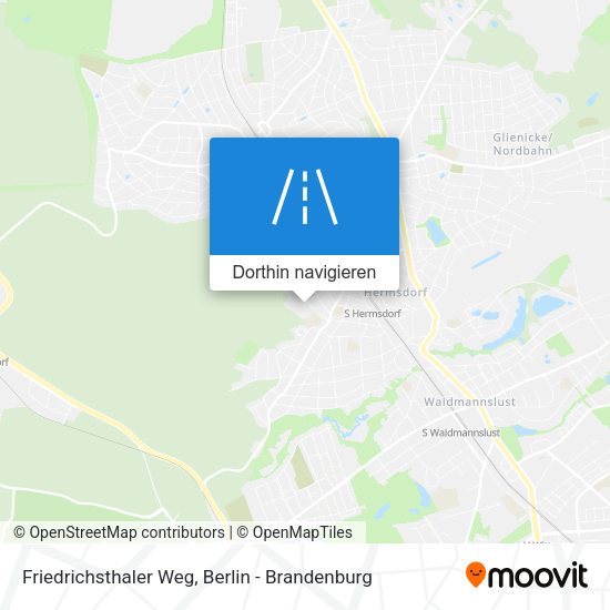 Friedrichsthaler Weg Karte