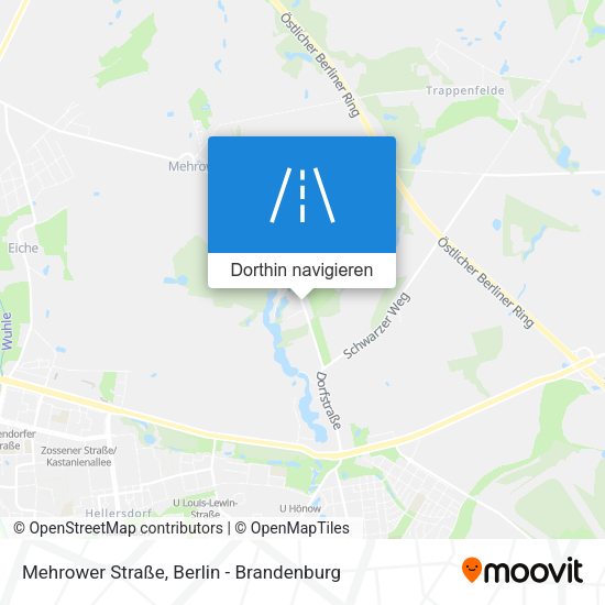 Mehrower Straße Karte