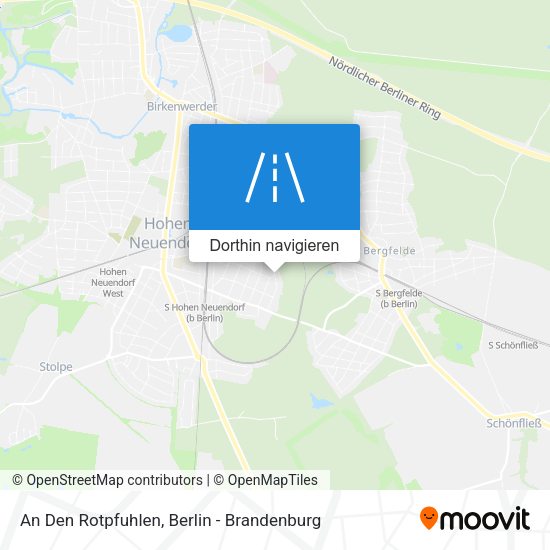An Den Rotpfuhlen Karte