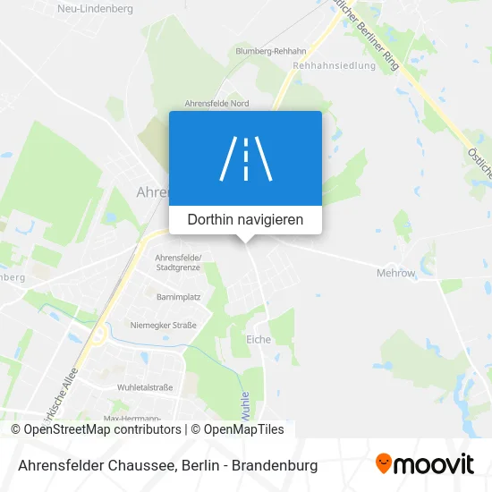 Ahrensfelder Chaussee Karte