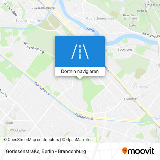 Gorissenstraße Karte