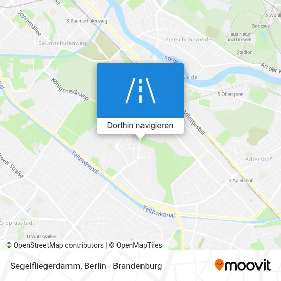 Segelfliegerdamm Karte