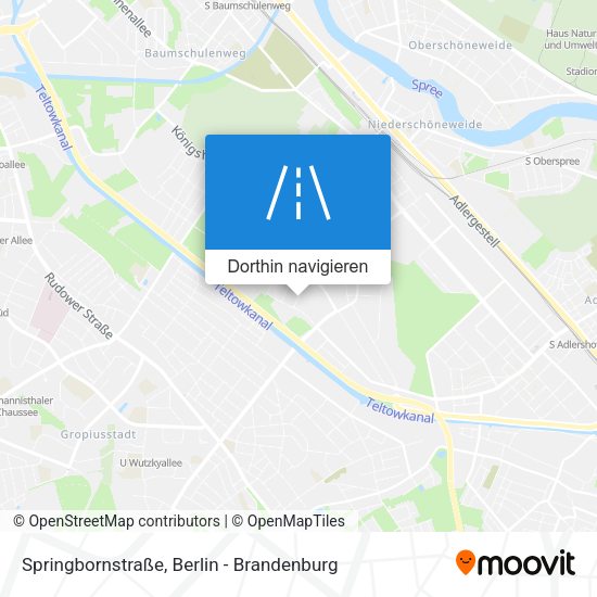 Springbornstraße Karte