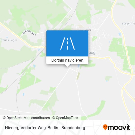 Niedergörsdorfer Weg Karte