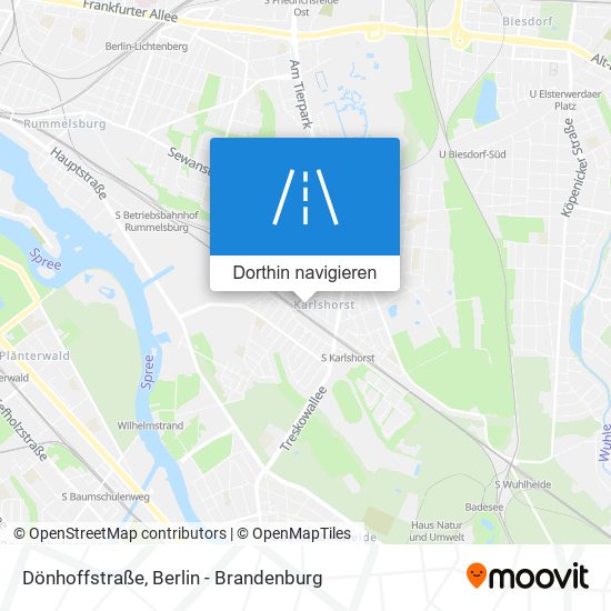 Dönhoffstraße Karte