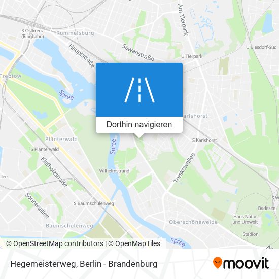 Hegemeisterweg Karte