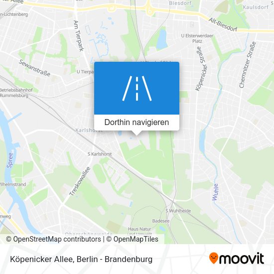 Köpenicker Allee Karte