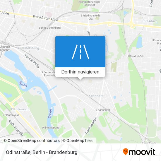 Odinstraße Karte