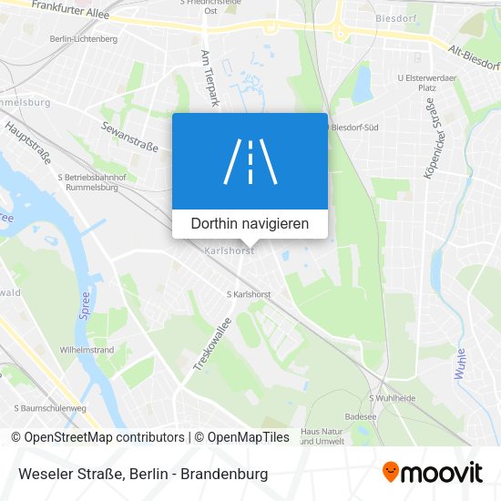Weseler Straße Karte