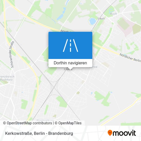 Kerkowstraße Karte