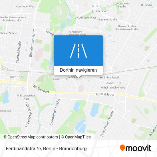 Ferdinandstraße Karte